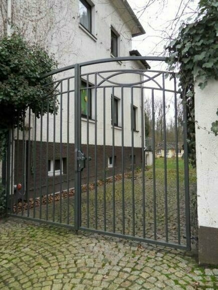 Gartentore Garagen Einfahrt Tor Elektrische Tore Flügeltor Schmiedeeisen #374
