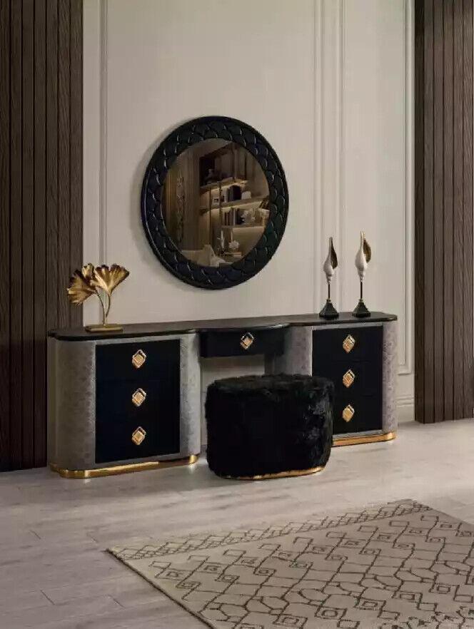 Neu Schminktisch Set Konsole Spiegel Schlafzimmer Möbel Design Hocker