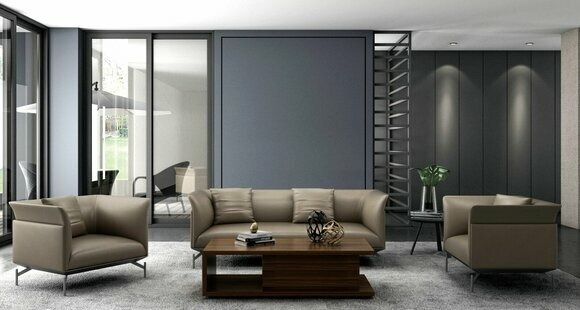 Sofa Leder Sofas Couch Polster Garnitur Sofagarnitur Moderne Sofagarnitur 3+2