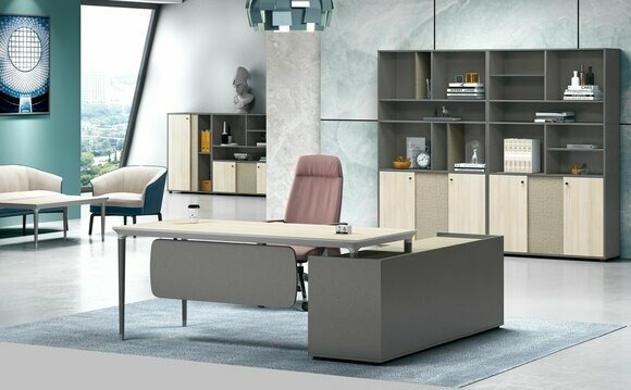 Büro Set Wandregal Schreibtisch Regal Schrank 2 tlg Büro Zimmer Einrichtung neu