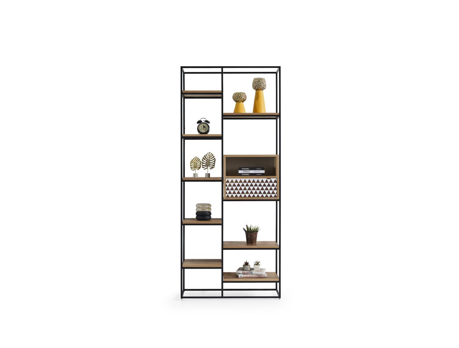 Bücherregal Design Regal Holzregal Standregal Aktenregal Büroregal Neu