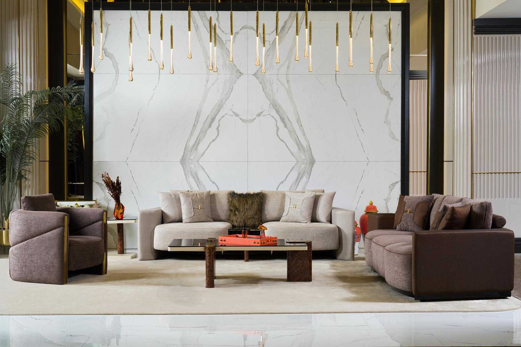 Sofagarnitur 3+2+1 Sitzer Modern Relax Sessel Modern Stil 3tlg Textil Stoff