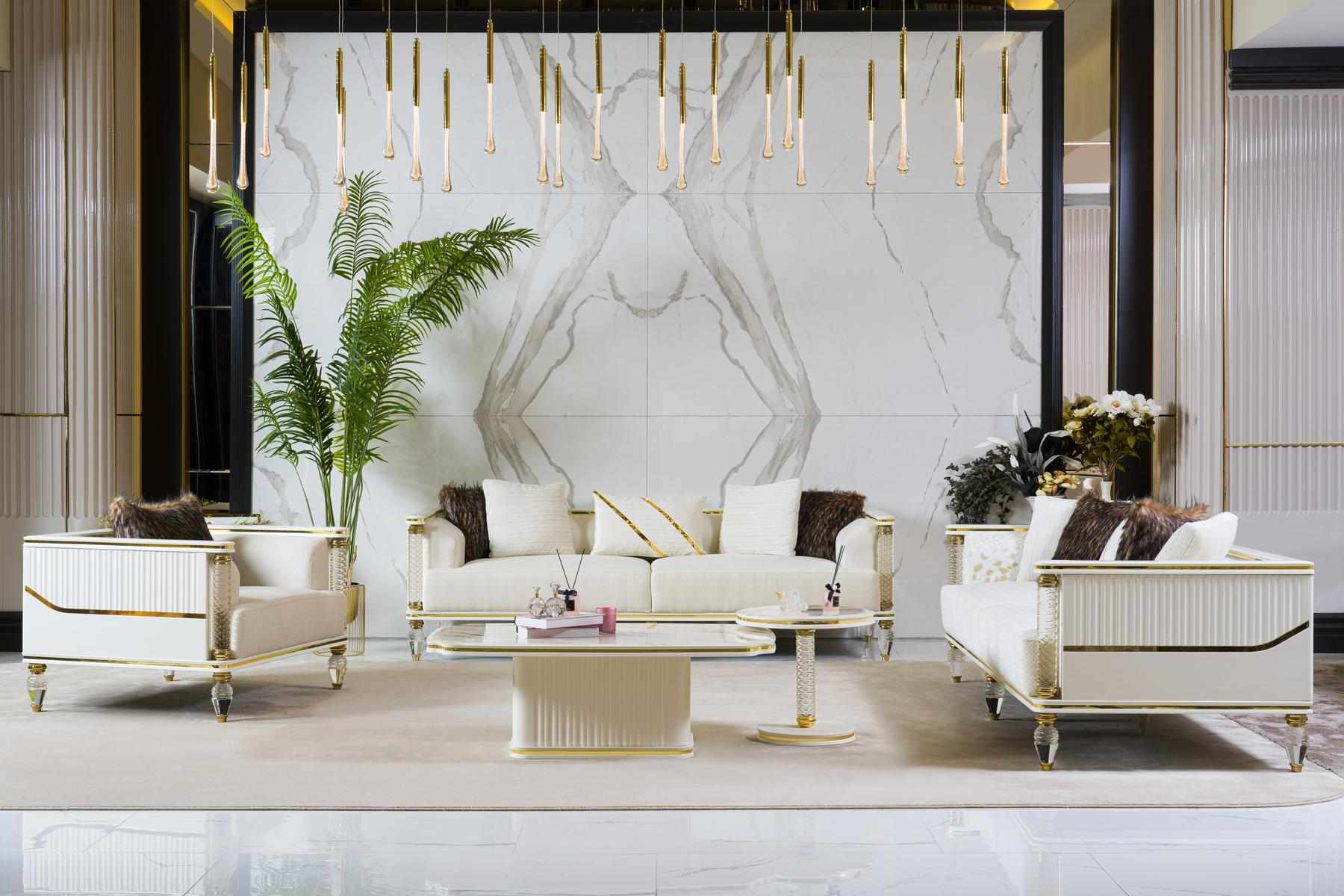 Sofagarnitur 3+3+1 Sitzer Sessel Garnitur Modern Relax Sessel Möbel Neu