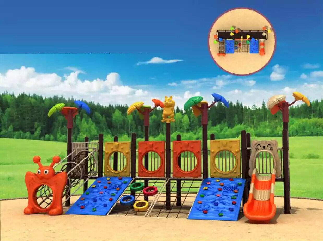 Kletterturm Outdoor Rutsche Kletterwand Unterhaltung für Kinder Spielplätze