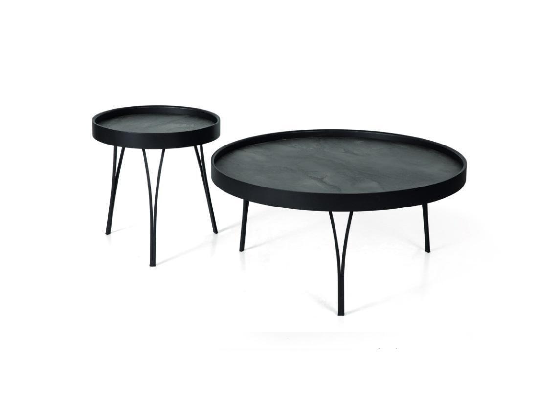 Couchtisch Luxus Designer Wohnzimmertisch Tische 2x Kaffeetisch Schwarz