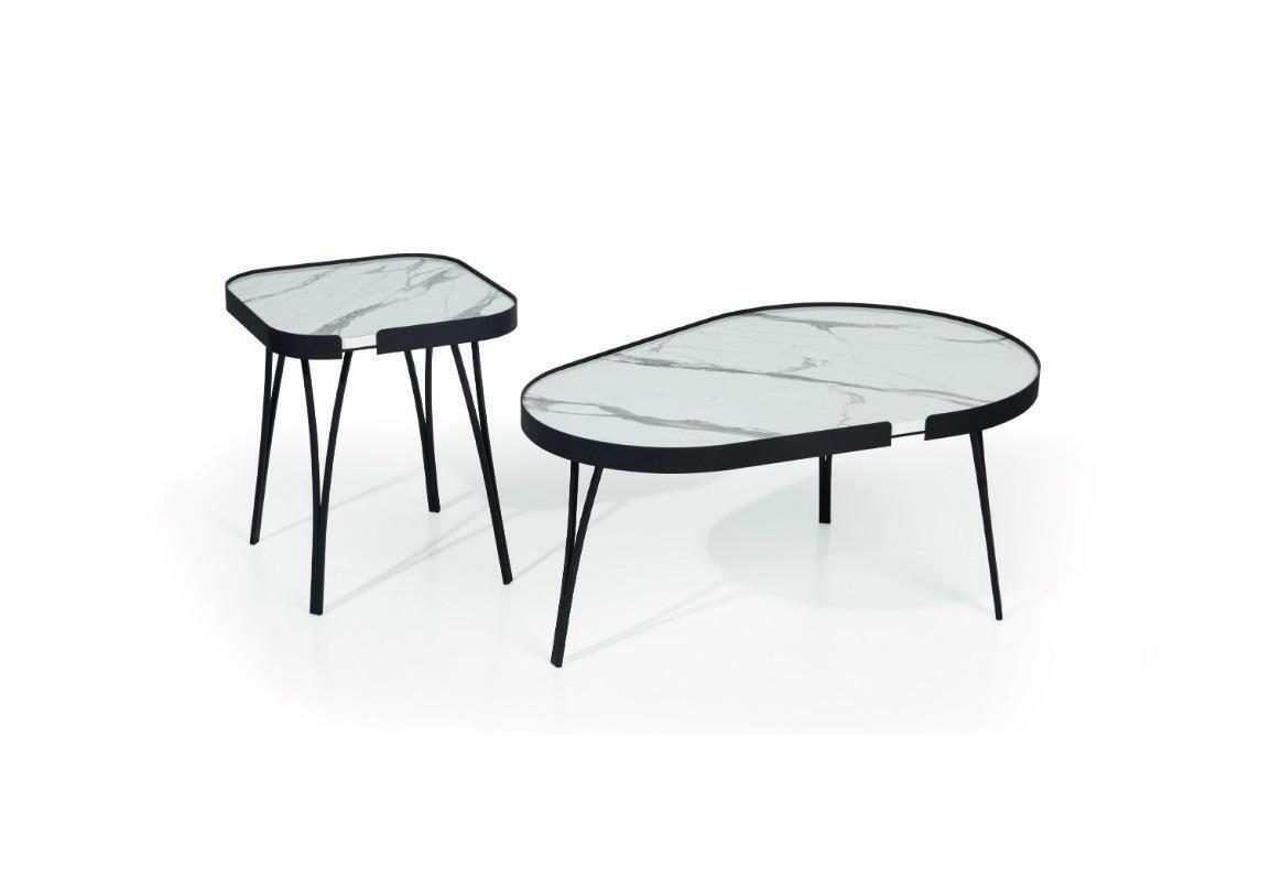 Moderner Couchtisch 2x für Wohnzimmer Luxur Möbel Schwarz neuer Möbel