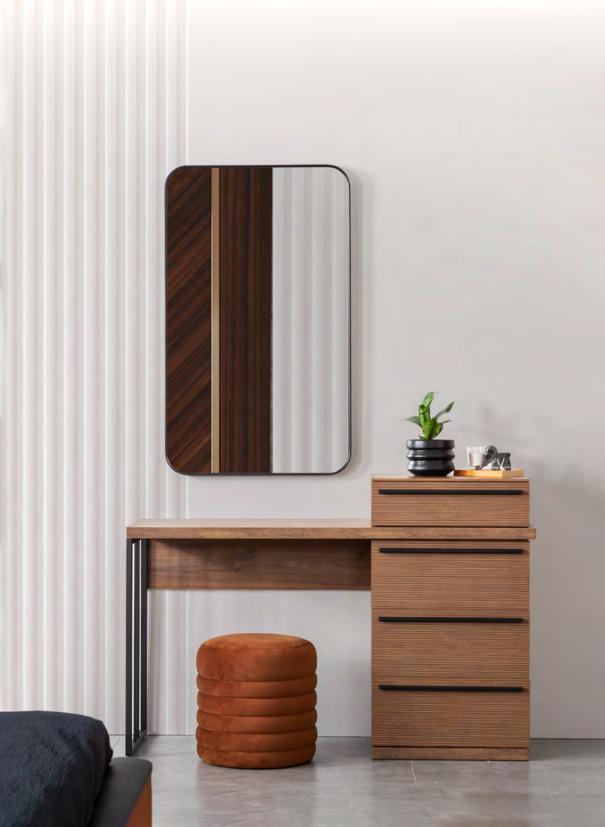 Modern Design Schminktisch mit Spiegel Luxus Schlafzimmer Möbel 2tlg Neu