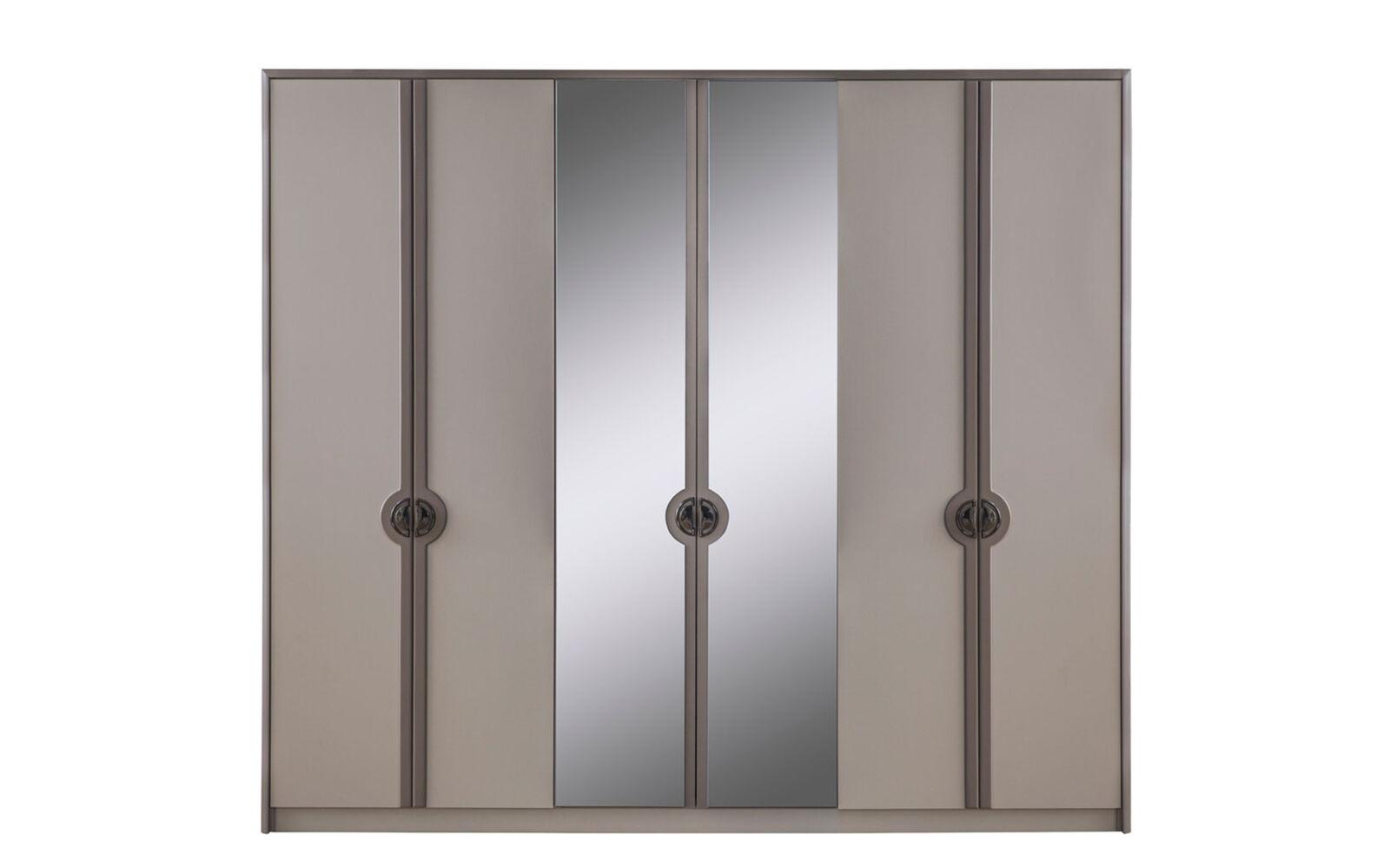 Kleiderschrank Garderobenschrank Schrank Moderne Holzschrank Grau