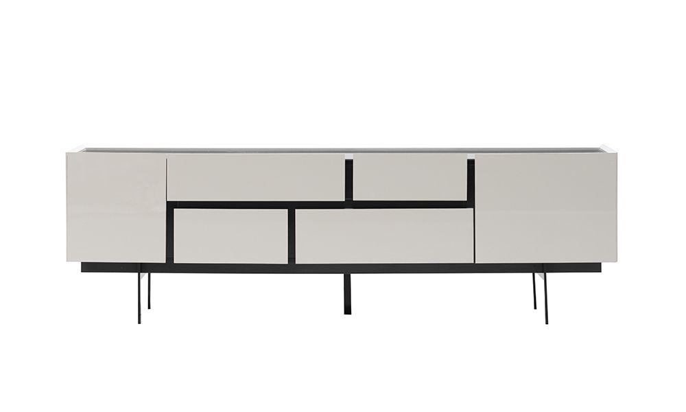 Luxus rtv Lowboard tv Ständer Sideboard Wohnzimmer Holz Weiß Modern