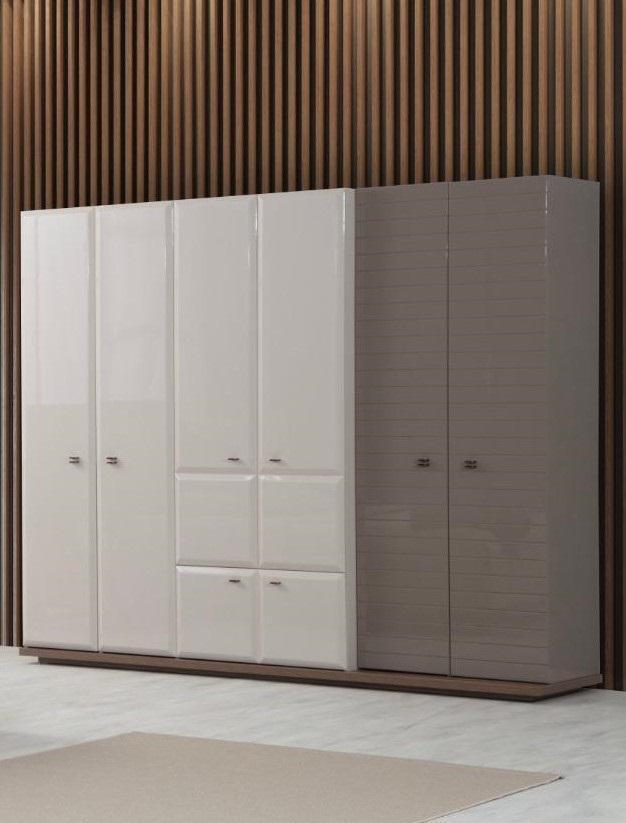 Beiger Schlafzimmer Kleiderschrank Moderne Schränke Designer Möbel Neu