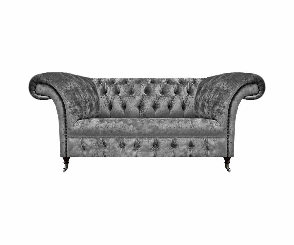 Wohnzimmer Zweisitzer Sofa Couch Modern Chesterfield Polstermöbel Neu