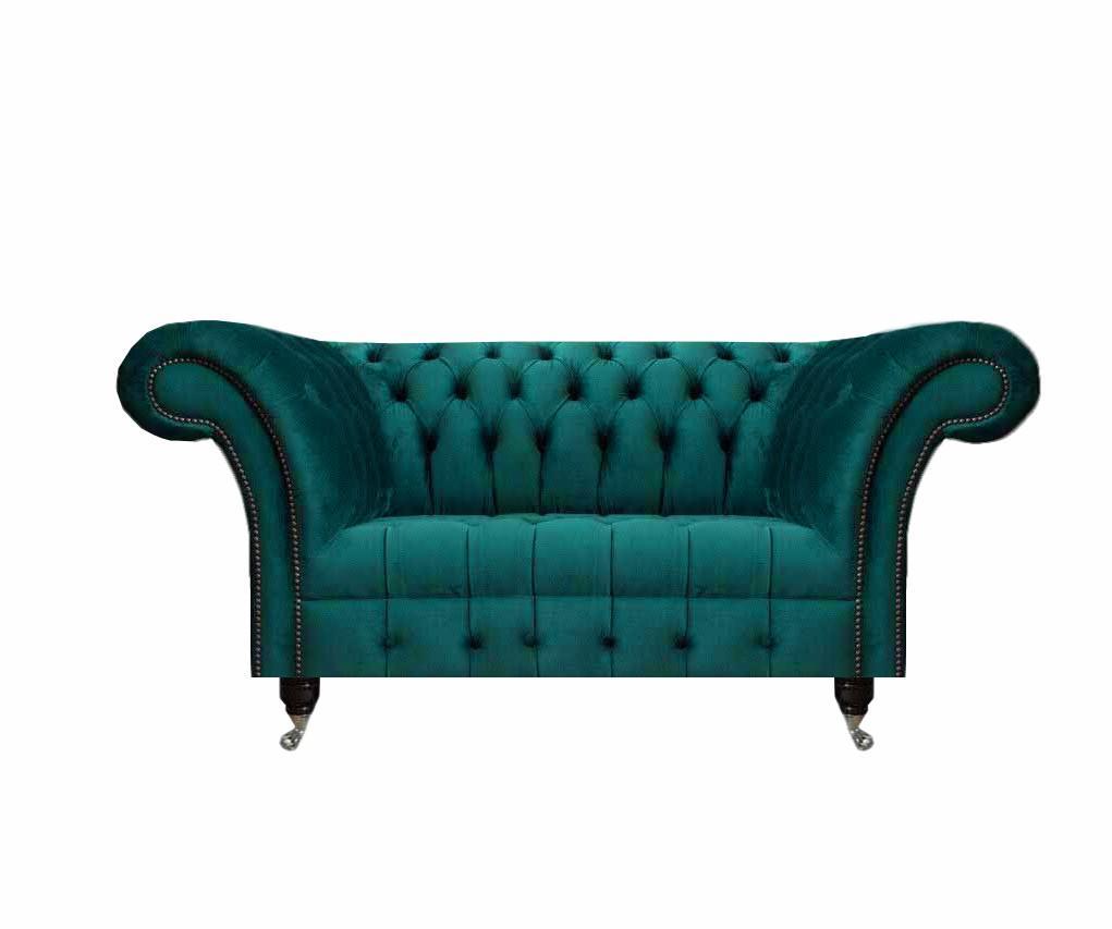 Modern Chesterfield Sofa Couch Zweisitzer Design Möbel Einrichtung Polstersofa