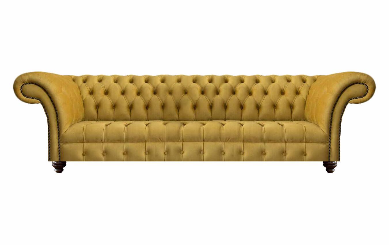 Luxus Design Möbel Sofa Viersitzer Couch Wohnzimmer Sitz Chesterfield