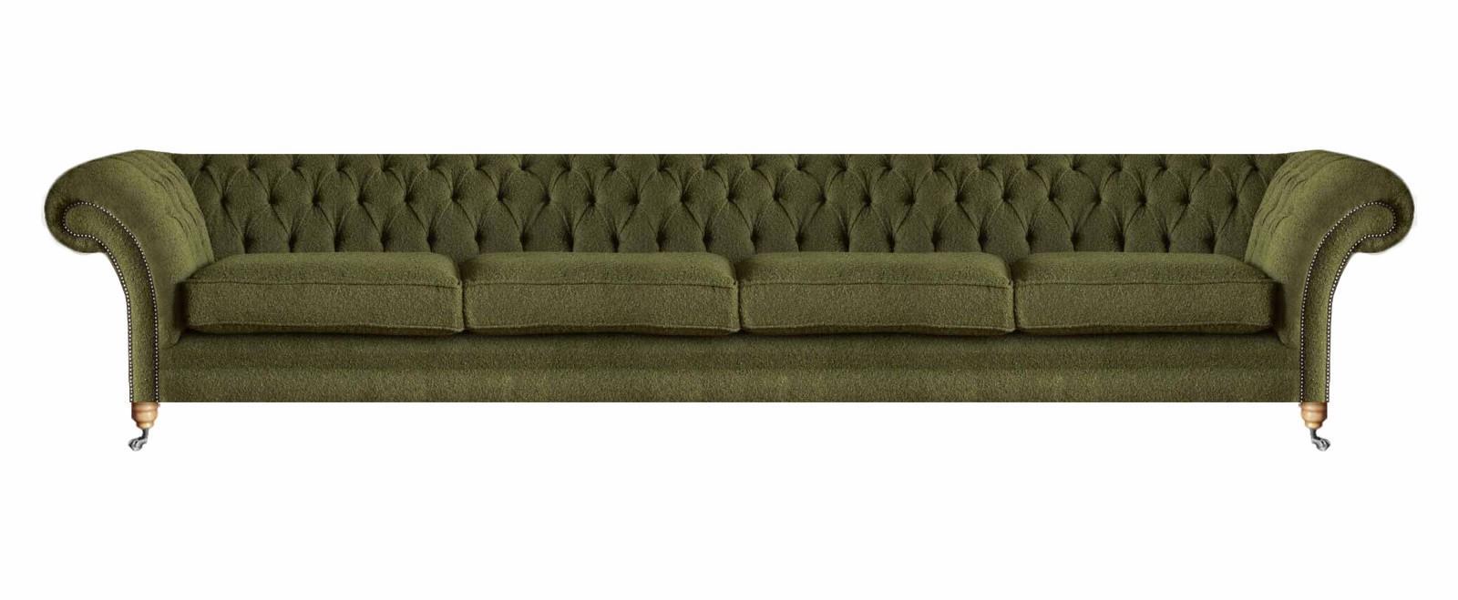 Grün Modern Sofa Viersitzer Couch Wohnzimmer Polstermöbel Sitz Chesterfield