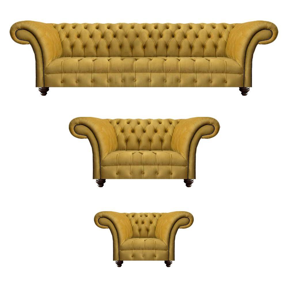 Sofagarnitur Couch Polster Chesterfield Modern Design Sofa Set 3tlg Wohnzimmer