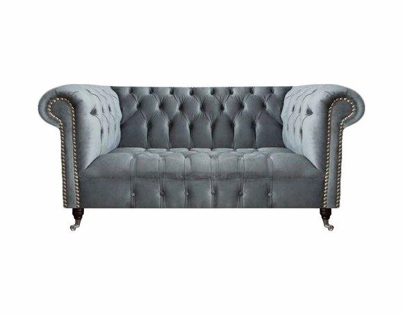 Sofa Zweisitzer Luxus Möbel Wohnzimmer Couch Einrichtung Chesterfield Sitz