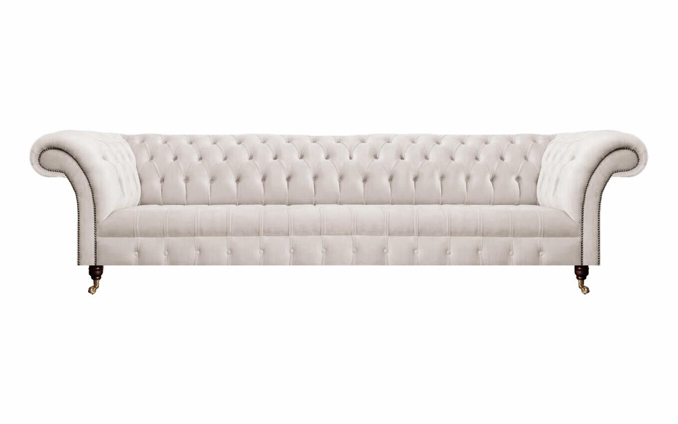 Möbel Textil Stoff Sofa Viersitzer Couch Einrichtung Polstermöbel Chesterfield