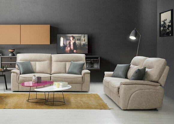 Komplett Set 2 tlg Dreisitzer Sofas Couch Garnitur Design Modern Wohnzimmer