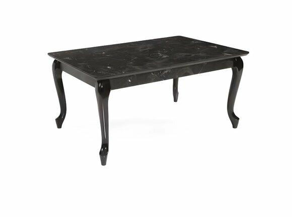 Edler Schwarzer Couchtisch Designer Wohnzimmer Rechteckige Kaffeetische