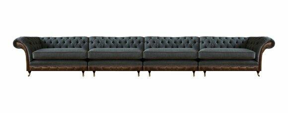 Designer Graue Chesterfield Couch Modernes Sofa Polstercouchen Möbel