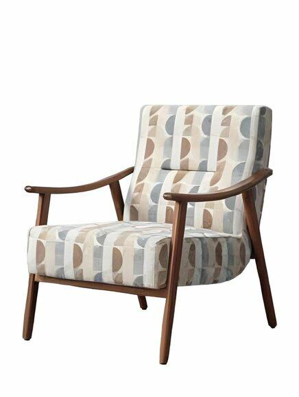Bunter Wohnzimmer Einsitzer Designer Stoffsessel Moderner Polstersessel