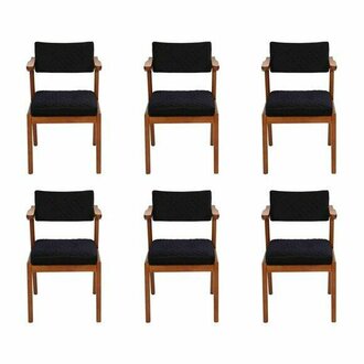 Luxus Esszimmer Stuhl Modern Holz Möbel 6x Stühle Schwarz Design Einrichtung
