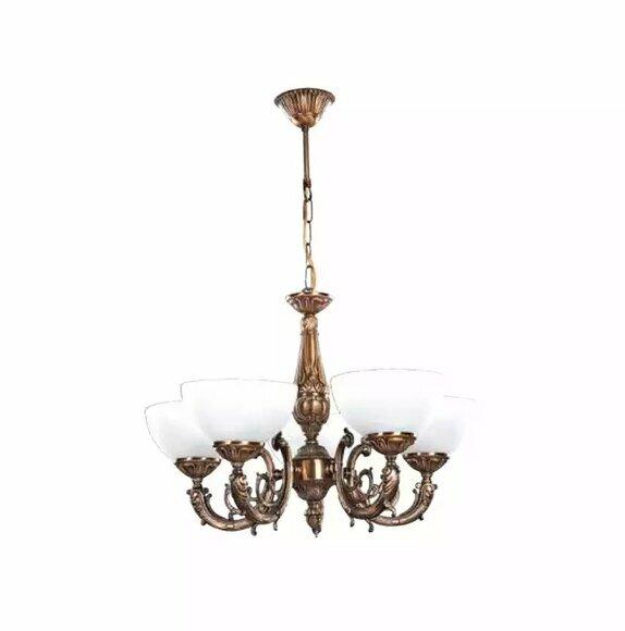 Deckenlampe Lüster Deckenleuchter Antique Kronleuchter Lampe Glas Gold Sofort