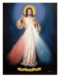 Jesus, ich vertraue auf dich Handarbeit Ölbilder Gemälde Leinwand G119805