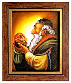 Der Weise mit dem Gold Handarbeit Ölbilder Gemälde Leinwand G120433