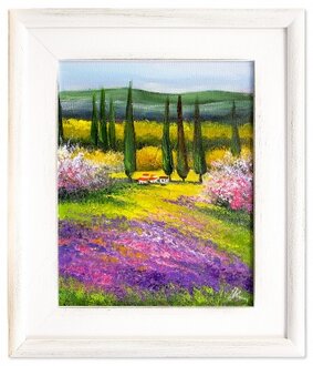 Frühlingslandschaft Handarbeit Ölbilder Gemälde Leinwand Ölbild G17923