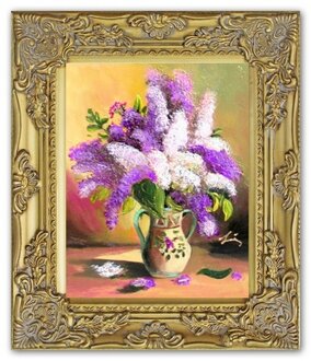 Blumenstrauß Handarbeit Ölbilder Gemälde Leinwand Ölbild Bild G05877