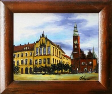 Historisches Gebäude Handarbeit Ölbilder Gemälde Leinwand Ölbild G16003