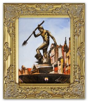"Der Speerträger" Handarbeit Ölbilder Gemälde Leinwand Ölbild Bild G16299