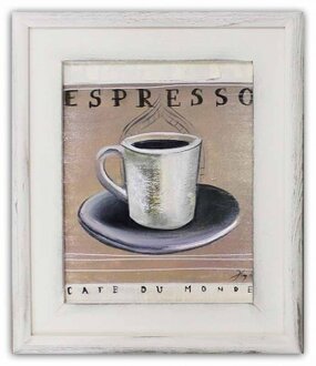 "Espresso" Handarbeit Ölbilder Gemälde Leinwand Ölbild Bild Bilder G95185