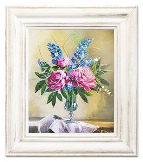 Blumenstrauß Handarbeit Ölbilder Gemälde Leinwand Ölbild Bild G06648
