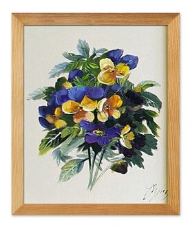 Blumenstrauß Handarbeit Ölbilder Gemälde Leinwand Ölbild Bild G111639