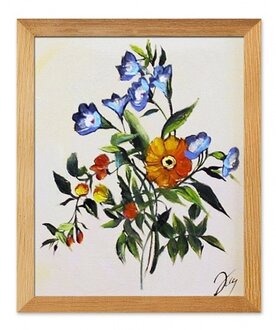 Blumenpracht Handarbeit Ölbilder Gemälde Leinwand Ölbild Bild G111637
