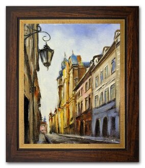 Straßenszene Handarbeit Ölbilder Gemälde Leinwand Ölbild Bild G102663
