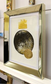 Goldene Symphonie Handarbeit Ölbilder Gemälde Leinwand Ölbild G118094