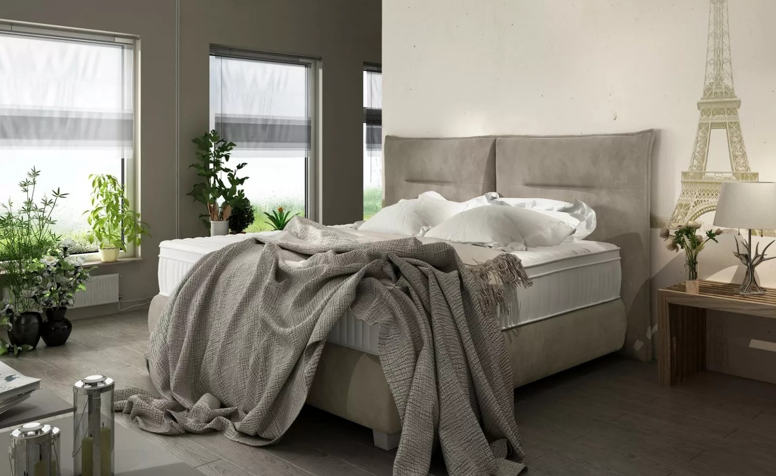 Bett Design Luxus Textil Betten Modernes Schlafzimmer 180x200 Bettgestelle