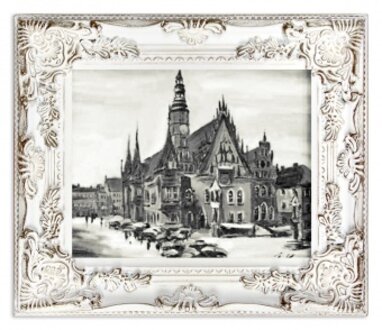 "Stadtansicht" Handarbeit Ölbilder Gemälde Leinwand Ölbild Bild G01340