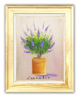 Lavendel Handarbeit Ölbilder Gemälde Leinwand Ölbild Bild Bilder G111743