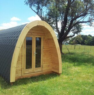 Camping Haus 2.4 x 5.9m Garten Laube Campinghaus Ferienhaus Holz Personen 2-4