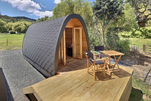 Camping Haus Wochenendhaus Gartenhaus Hütte Runde Hütten Holz 2,40x4,80