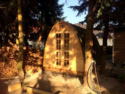 Sauna Holzsauna Außensauna Holz Gartensauna Holzsauna 2,40x3,50 Woodpro