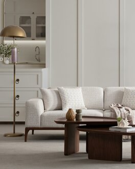 Sofa 3 Sitzer Luxus Design Sofas Polster Moderne Sitz Stoff Neu Möbel Couch