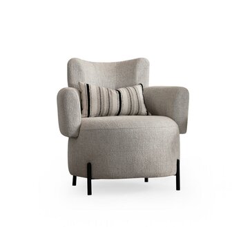 Sessel Luxus Couch Neu Polster Design Wohnzimmer Modern Holz Textil Neu
