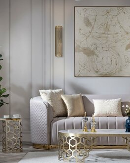 Sofa 3 Sitzer Couch design Polster Sitz Garnitur Stoff Textil