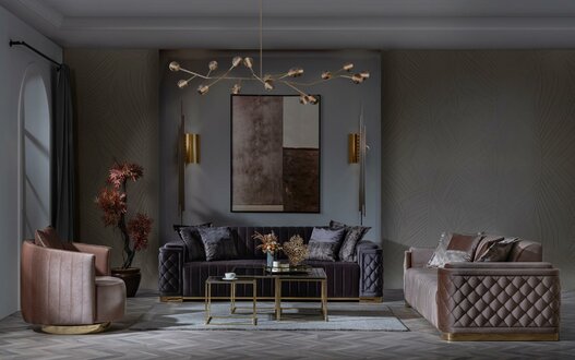 Sofagarnitur 3+3+1 Sitzer Set Design Sofa Neu Polster Couchen Couch Modern Luxus