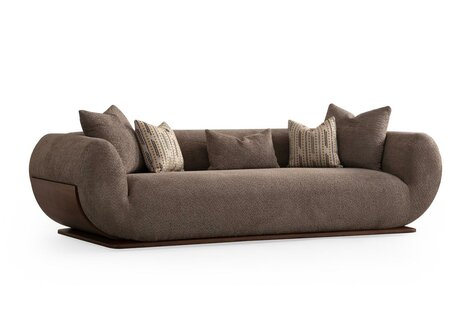 Sofa 3 Sitz Stoff Dreisitzer Sofas Luxus Wohnzimmer Modern Stoff Möbel Neu